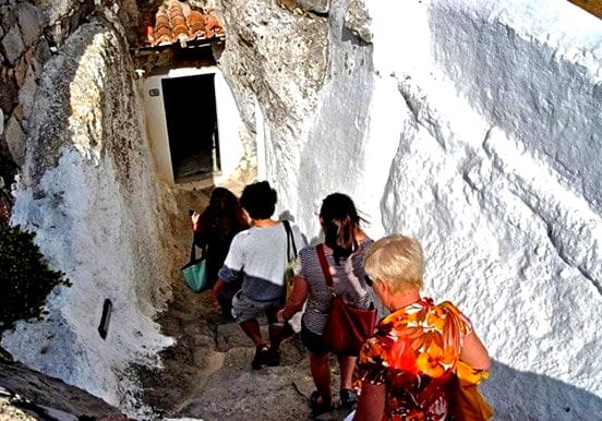 Touring the underground village in Sant’Antioco