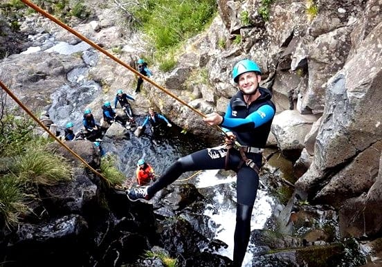 Abseiling for Madeira canyoning adventure