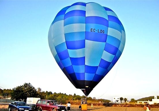 hot air balloon ride in Ibiza