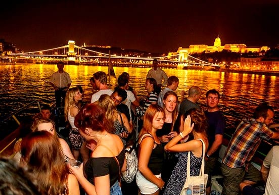 Party and cruise on Danube river