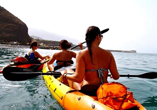 Experience kayak adventure in La Palma coast
