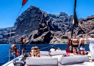 Sail from costa adeje to Los Gigantes and Masca