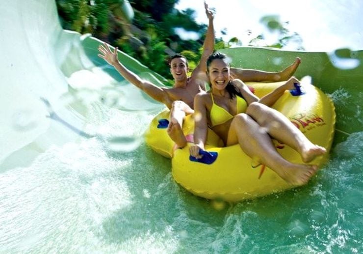 Exciting water rides at Siam Park Tenerife