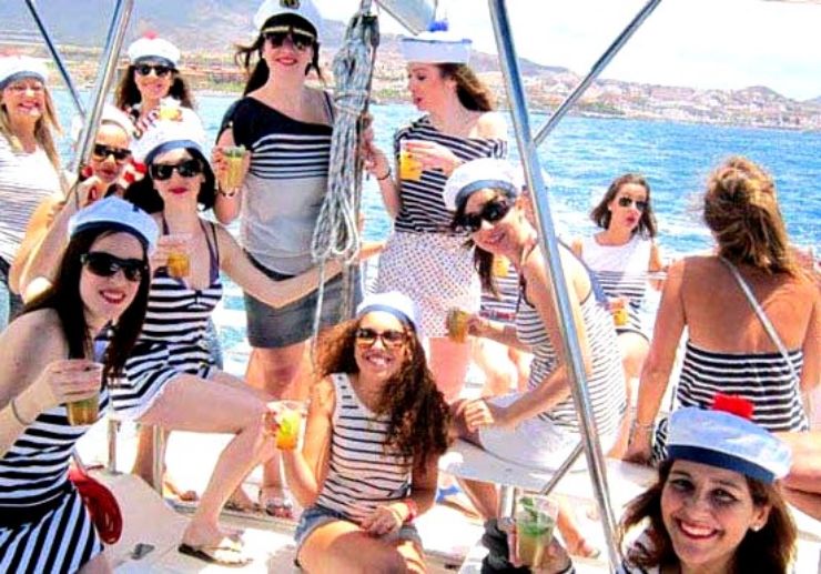 Hens party on private catamaran Tenerife