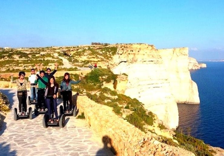 Visit Sanap Cliffs on segway tour in Gozo