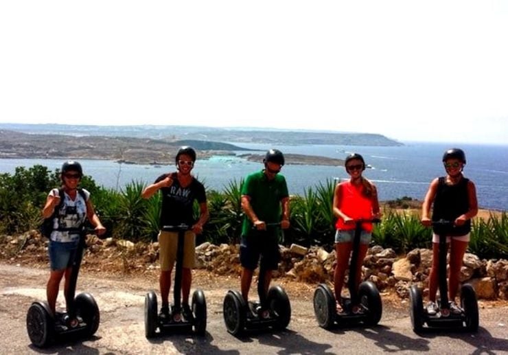 Enjoy segway with group of friends in Gozo