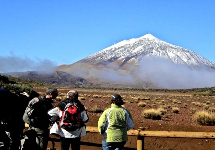 Amazing volcanic landscapes and Mount Teide