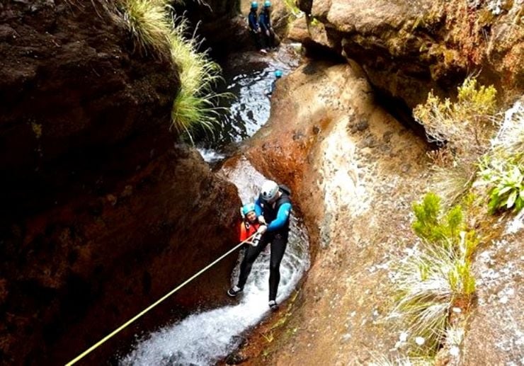 canyoning to natural ponds in Madeira