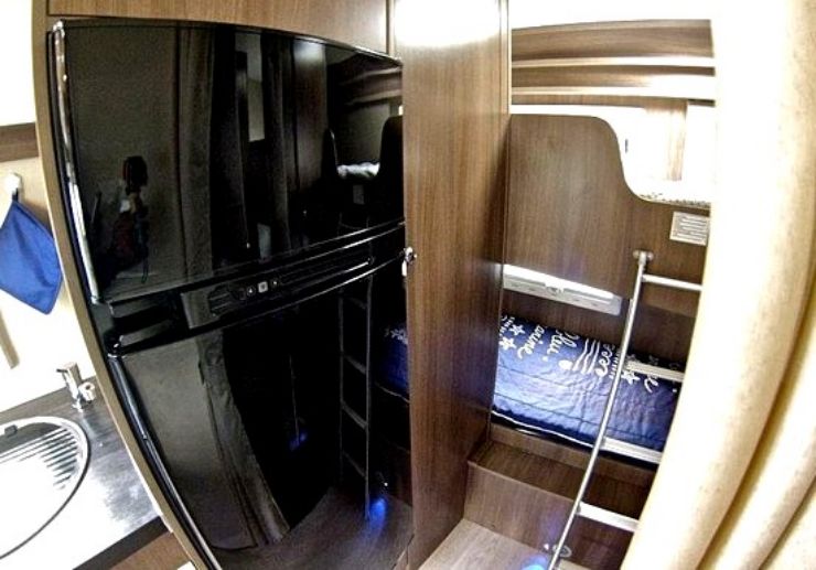 Madeira campervan with beds and fridge