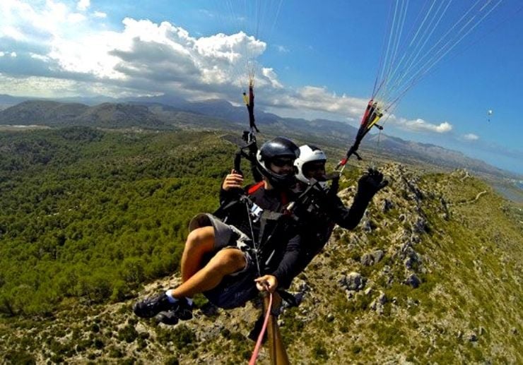 Sierra Tramuntana tandem paragliding Mallorca