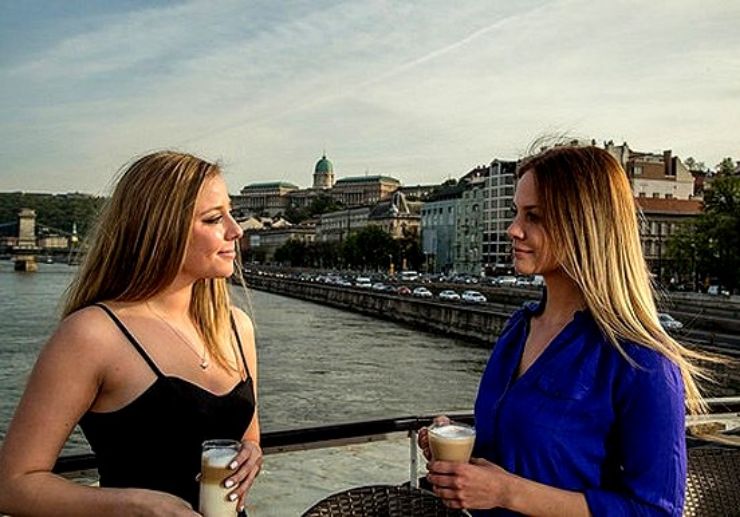 Have coffee and cruise on the Danube
