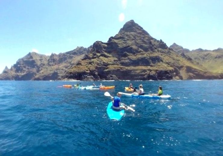 Kayaking and stand up paddling Tenerife north