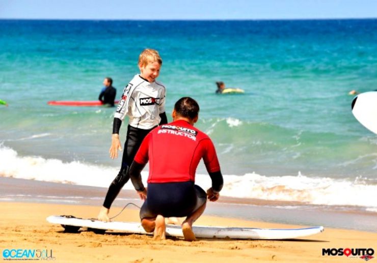Fuerteventura surf course in Corralejo