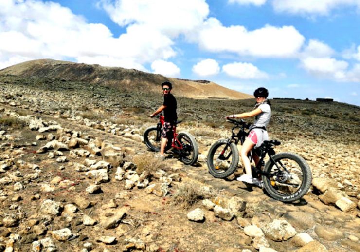 Explore Corralejo landscape on electric bike tour