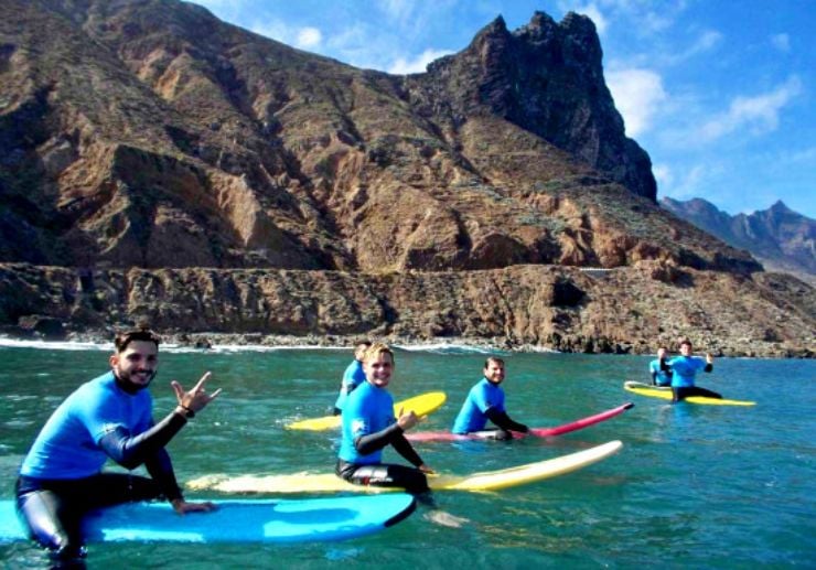 Learn surfing in Tenerife north