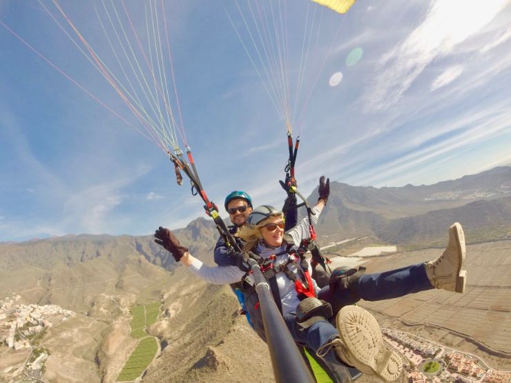 Tenerife paragliding for all ages including senior travelers